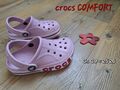 CROCS Comfort Ballerina Bayaband Clog 207018 rosa pink C9 Gr. 25 26 👉 wie NEU