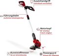 Einhell 3411172 Akku-Rasentrimmer Power X-Change GE-CT 18 Li Solo 8500U/min Rot