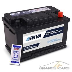 ENVA AUTOBATTERIE STARTERBATTERIE 75Ah 660A 12V inkl. 1x 10g LM Batterie-PolfettSOFORT EINSATZBEREIT-PREIS ENTHÄLT 7,50 € BATTERIEPFAND