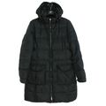 Tommy Hilfiger Damen Parka Jacke Größe M mit Kapuze Down Füllung Schwarz s3887