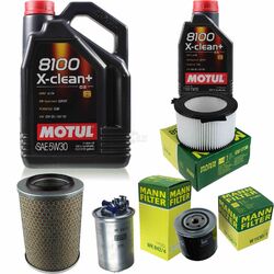 MANN-FILTER Inspektionspaket Motul 6L 5W-30 für VW Transporter IV Kasten 1.9 TD