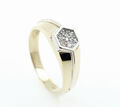 Brillant Ring 333er Gelbgold 8 Karat 0,04ct.Brillant 3,1g Gr.60