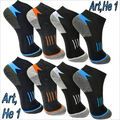 1-24P Herren Sneakersocken Kurz Sportsocken Sneaker Socken Füßlinge schwarz  X