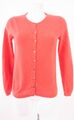 BODEN Damen Strickjacke Pullover Strick Gr. DE 46 Reines Kaschmir Korallenrot 