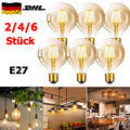 2/4/6 E27 G80 LED 4W Vintage Dekorativ Glühbirne Filament Edison Birnen Warmweiß