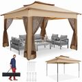 Pavillon 3x3m/3,3x3,3m/3x6m Wasserdicht Faltpavillon Pop Up Partyzelt Gartenzelt