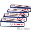 4x BOSCH GLÜHKERZE passemd für FORD TRANSIT CITROEN JUMPER FIAT DUCATO