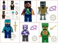 LEGO® Minecraft Minifigur  zur Auswahl Figur Waffen  Adventskalender