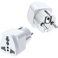 2x Reiseadapter DE auf UK GB England 3pin Steckdose Reisestecker Adapter Strom