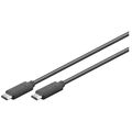 goobay USB C Kabel 1,0 m schwarz, 1 St.