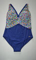 ♡NEU♡ Stylischer Lagenlook Punkte Shape Badeanzug FASHY in Traumfarben, Gr. 44 C