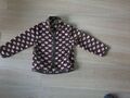 Süße Jacke Mädchenjacke Fleece Fleecejacke Herzen 110 H&M Mädchen Strickjacke