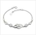 Damen Armband Geschenk 925 Silber Zirkonia Geschenk für Frauen Arm Band Herz