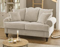 Sofa in beige Couch 2-Sitzer Sofagarnitur 2er-Sofa Loungesofa 170 cm Adelina