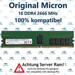 16 GB RDIMM ECC REG DDR4-2666 HP HPE ProLiant DL580 Gen9 G9 Server RAM