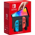 Nintendo Switch OLED (rot/blau), Schutzglas, Schutztasche, sehr gepflegt, OVP