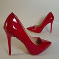 High Heels Gr.39 Rot Lack neu Stiletto Pumps  Damenschuhe Pantoletten 11,5cm 