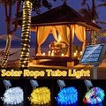 Solar Lichterkette Beleuchtung 50-100 LED Kupferdraht Party Garten Außen Deko DE