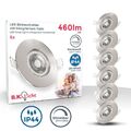 6x LED Einbauspots dimmbar Bad IP44 Einbauleuchte Spot Strahler flach Refurbed