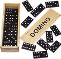 Domino Spiel in Holzkiste,Dominosteine Box, Spielsteine, Gesellschaftsspiele