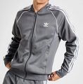 Adidas Originals Sst Herren Trainingsjacke IN Grau und Weiß Limitierter Vorrat