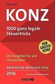 Konz: 1000 ganz legale Steuertricks von Konz, Franz | Buch | Zustand gut