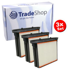 3x Faltenfilter Polyester Nass Filter für Bosch Professional 2607432015 35301000