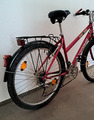 Damenfahrrad 26 zoll gebraucht, Farbe Rot, 21 Gang Shimano, wenig gefahren