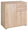 Kommode Sideboard Highboard Schrank Anrichte 2 Türen 2 Schubladen Eiche Sonoma