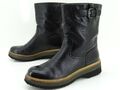 Prada Schuhe Damen Winter Stiefel Stiefeletten Boots Gr 37,5 Leder Schwarz