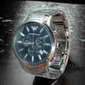 EMPORIO ARMANI CHRONOGRAPH AR2448 HERREN-ARMBANDUHR SILBER EDELSTAHL