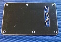 Fender Player Stratocaster Strat Black TREMOLO BACK COVER Scratch Plate