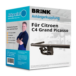 BRINK Anhängekupplung abnehmbar passend für Citroen C4 Grand Picasso 13- neuBis 25.09. im FlashSale 10% sparen*!