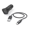 HAMA Auto Ladegerät USB Typ C USB-C Samsung Ladeadapter KFZ Zigarettenanzünder