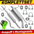 Auspuff Schalldämpferset für Opel Corsa 3 C Fließheck 1.2, 1.4 (2000-07/2006)