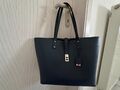 Original Michael Kors Handtasche Shopper Tasche Bag mit Anhänger aus Leder