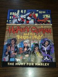 HARLEY QUINN & THE BIRDS OF PREY THE HUNT FOR HARLEY DC BLACK LABEL HARDBACK