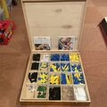 LEGO Holzkasten 60er Jahre Top Zustand, Vintage 1/87 Bäume Schriftbalken Wie Neu