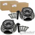 2 RADLAGER-SATZ RADNABE VORNE für AUDI A4 B8 A5 A6 C7 A7 4G A8 Q5 (8R) + quattro