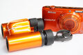 Nikon COOLPIX S6500 16.0MP 12x Kompaktkamera & Fernglas in Mandarin Orange