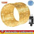 10M LED-Lichtschlauch Lichterschlauch IP65 Garten Außen Party Hochzeit DE Neu！