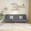 Schlafsofa 2-Sitzer Sofa Couch Schlafcouch Sofabett Tagesbett Taupe Stoff vidaXL