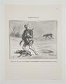 DAUMIER The Beast is Following Me (1975 Hunting & Fishing Lithograph)