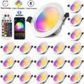 LED Einbaustrahler 5W 9W Bluetooth RGB Einbauleuchten Decken Spot Lampe Dimmbar