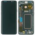 Samsung Galaxy S9 Plus SM-G965F Display Anzeige Bildschirm Glas Rahmen, Grau