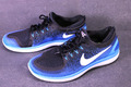 Nike Free Rn Distance Herren Sneaker Sportschuhe Gr. 45,5 schwarz blau BS110