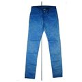 Exit Brooklyn Chino Hose Jeans Stretch gemustert slim skinny W28 L32 blau NEU