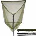 DELTA FISHING 42" Karpfen Kescher 2,80m Länge Großfischkescher Carp Net Kva