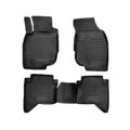 OMAC Gummimatten Fußmatten für Toyota Hilux 2011-2015 TPE Automatten Schwarz 4x