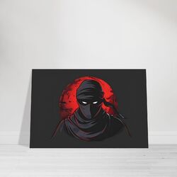 Acrylglasbild Leinwand Ninja Krieger Japanisch Assassine Anime Wanddeko Poster